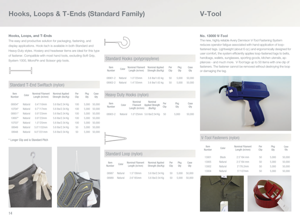 Swiftach Hooks/Rings and V Loops